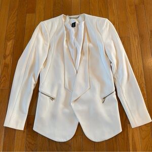 White House Black Market Size 4 Open Front Jacket Suit Blazer Career Casual